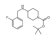 1-Boc-4-(2-氟苄氨基)-哌啶结构式