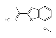 N-[1-(7-methoxy-1-benzothiophen-2-yl)ethylidene]hydroxylamine Structure