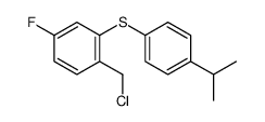 1-(chloromethyl)-4-fluoro-2-(4-propan-2-ylphenyl)sulfanylbenzene Structure