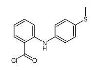 2-(4-methylsulfanylanilino)benzoyl chloride结构式