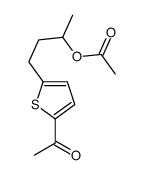 4-(5-acetylthiophen-2-yl)butan-2-yl acetate Structure
