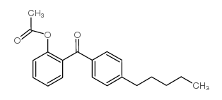 2-ACETOXY-4'-PENTYLBENZOPHENONE structure