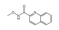N-methoxyquinoline-2-carboxamide结构式
