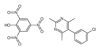 Picric acid; compound with 5-(3-chloro-phenyl)-2,4,6-trimethyl-pyrimidine Structure