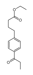 ethyl 4-(4-propanoylphenyl)butanoate Structure