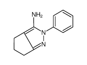 2-Phenyl-2,4,5,6-tetrahydrocyclopenta[c]pyrazol-3-amine structure