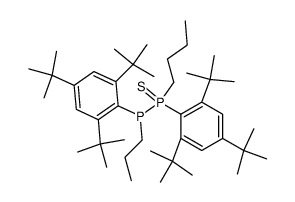 1-butyl-2-propyl-1,2-bis(2,4,6-tri-tert-butylphenyl)diphosphane 1-sulfide Structure