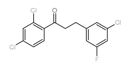 3-(3-CHLORO-5-FLUOROPHENYL)-2',4'-DICHLOROPROPIOPHENONE Structure