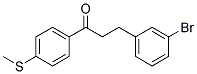 3-(3-BROMOPHENYL)-4'-THIOMETHYLPROPIOPHENONE结构式