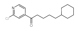 1-(2-CHLORO-PYRIDIN-4-YL)-5-CYCLOHEXYL-PENTAN-1-ONE结构式