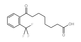 8-OXO-8-(2-TRIFLUOROMETHYLPHENYL)OCTANOIC ACID结构式