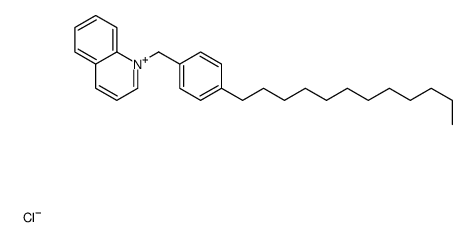 1-[(4-dodecylphenyl)methyl]quinolin-1-ium,chloride结构式