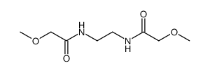 N,N'-(ethane-1,2-diyl)bis(2-methoxyacetamide)结构式