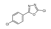 2-chloro-5-(4-chlorophenyl)-1,3,4-oxadiazole Structure