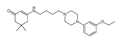 5,5-dimethyl[3-[[4-(3-ethoxyphenyl)-1-piperazinyl]butyl]amino]-2-cyclohexen-1-one结构式
