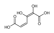 2,3-dihydroxyhexa-2,4-dienedioic acid Structure