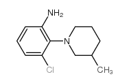 3-chloro-2-(3-methylpiperidin-1-yl)aniline Structure