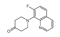 1-(7-fluoroquinolin-8-yl)piperidin-4-one结构式