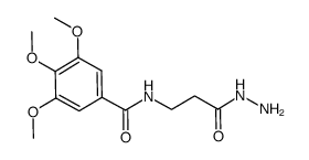 N-(3-hydrazino-3-oxopropyl)-3,4,5-trimethoxybenzamide结构式