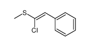 Z-β-chloro-β-(methylthio)styrene Structure
