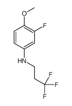 3-fluoro-4-methoxy-N-(3,3,3-trifluoropropyl)aniline结构式