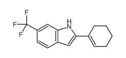 2-(cyclohexen-1-yl)-6-(trifluoromethyl)-1H-indole结构式