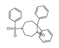 1-(benzenesulfonyl)-5,5-diphenylazepan-4-one结构式