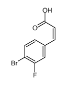 3-(4-Bromo-3-fluorophenyl)acrylic acid Structure