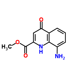 methyl 8-amino-4-hydroxyquinoline-2-carboxylate结构式