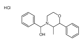 3-methyl-2-phenyl-4-(phenylmethyl)morpholin-1-ol hydrochloride结构式