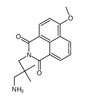 2-(3-amino-2,2-dimethylpropyl)-6-methoxy-1H-benz[de]isoquinoline-1,3(2H)-dione结构式