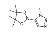 1-甲基咪唑-5-硼酸频哪醇酯结构式