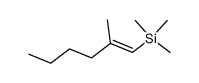 (E)-2-methyl-1-(trimethylsilyl)-1-hexene Structure