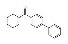 1-cyclohexenyl-(4-phenylphenyl)methanone structure