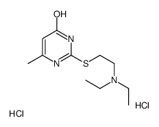 2-[2-(diethylamino)ethylsulfanyl]-6-methyl-1H-pyrimidin-4-one,dihydrochloride Structure