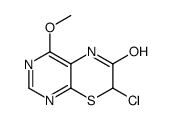 7-chloro-4-methoxy-5H-pyrimido[4,5-b][1,4]thiazin-6-one结构式