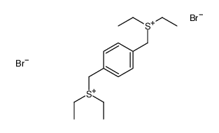 [4-(diethylsulfoniomethyl)phenyl]methyl-diethylsulfanium,dibromide Structure