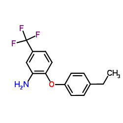 2-(4-Ethylphenoxy)-5-(trifluoromethyl)aniline结构式