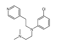 N'-(3-chlorophenyl)-N,N-dimethyl-N'-(2-pyridin-4-ylethyl)ethane-1,2-diamine Structure