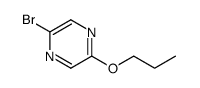 Pyrazine, 2-bromo-5-propoxy结构式