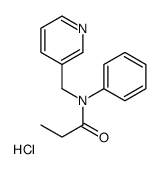 N-phenyl-N-(pyridin-3-ylmethyl)propanamide,hydrochloride Structure