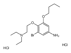 3-bromo-5-butoxy-4-[2-(diethylamino)ethoxy]aniline,dihydrochloride结构式