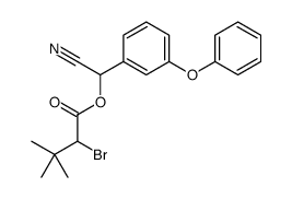 [cyano-(3-phenoxyphenyl)methyl] 2-bromo-3,3-dimethylbutanoate Structure