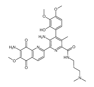 streptonigrin 2-N-(N,N-dimehtylaminopropyl)amide Structure