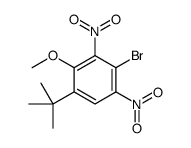 4-bromo-1-tert-butyl-2-methoxy-3,5-dinitrobenzene Structure