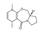 6(R),9-dimethyl-1,2,3,6,9,10,11,11a(S)-octahydro-5H-pyrrolo<2,1-c>pyrido<3,2-f><1,4>oxazepin-5-one Structure