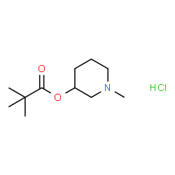 1-METHYLPIPERIDIN-3-YL PIVALATE HYDROCHLORIDE structure