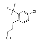 3-(4-chloro-2-(trifluoromethyl)-phenyl)propan-1-ol结构式