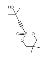 2-(3-hydroxy-3-methylbut-1-ynyl)-5,5-dimethyl-1,3,2-dioxaphosphinane 2-oxide结构式