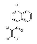 (4-chloro-[1]naphthyl)-trichlorovinyl sulfoxide结构式